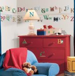 Pokój dziecka, literki dekoracyjne