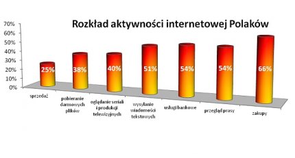 Rozkład aktywności internetowej Polaków