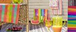 Piknik na tarasie, kolorowe dekoracje